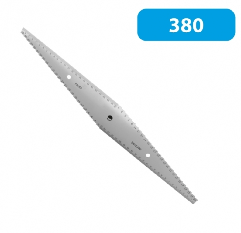 LEMAN - Réglet De Toupilleur 500 X 65 X 2 Mm Gradué Recto-verso – Image 2