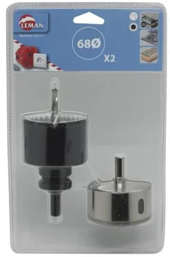 LEMAN - Lot De 2 Trépans Dia 68 Mm