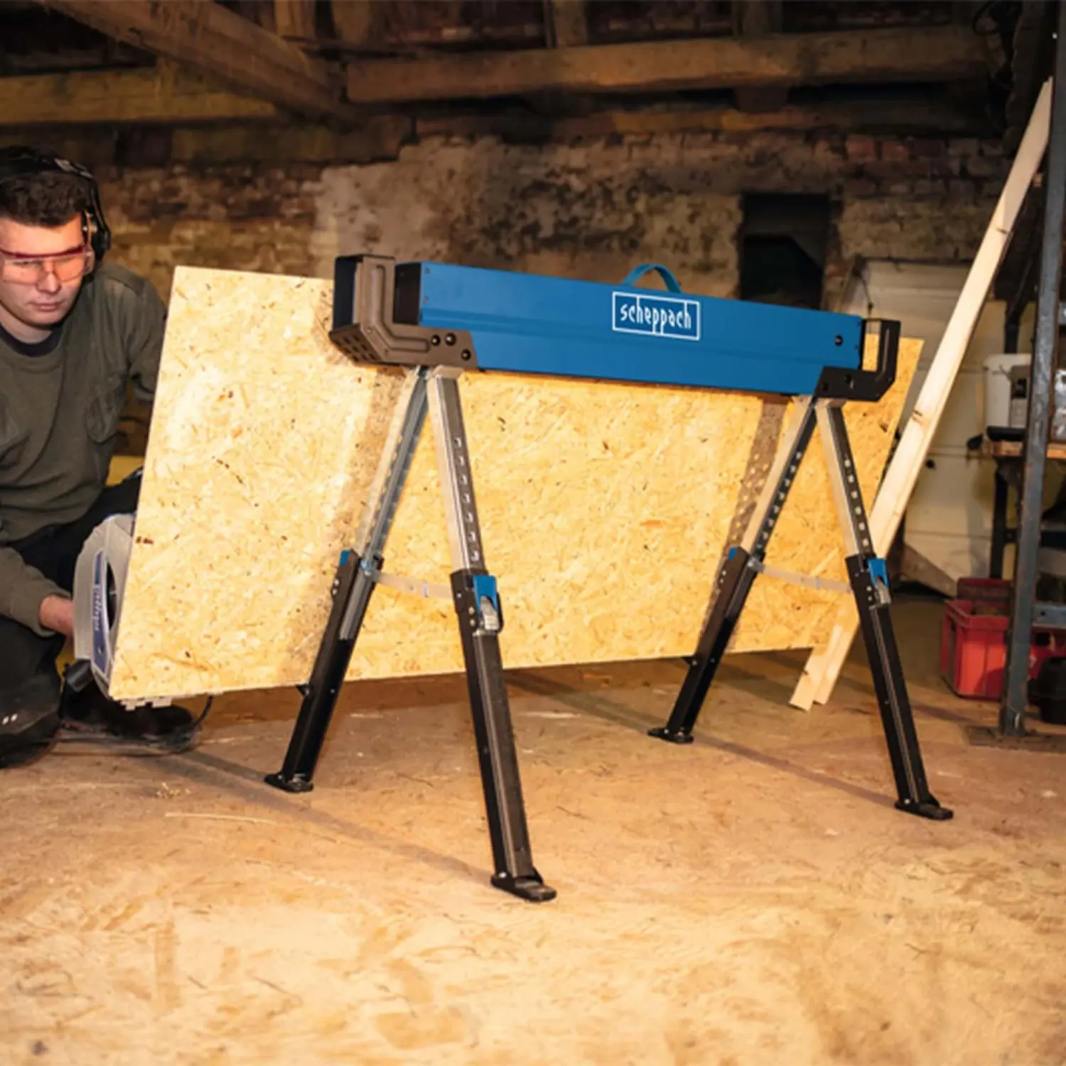 SCHEPPACH - MWB600 Tréteaux 2 Pcs - 820 Mm Charge Max. 600 Kg – Image 2