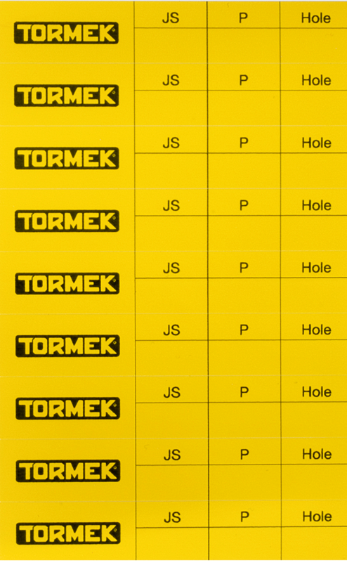 TORMEK - PL-01 Set D'Étiquettes De Profil