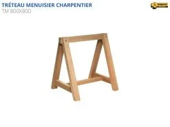 ETABLIS FRANCOIS ÉTABLIS FRANÇOIS - TM 800×800 Tréteaux Menuisier Fixes 800 X 800 Mm (par Paire)