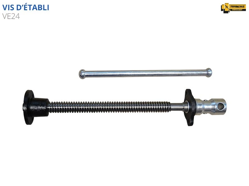 ETABLIS FRANCOIS ÉTABLIS FRANÇOIS - VE24 Vis De Serrage Filetage Trapézoïdal (Ø 24 Mm, Pas De 5 Mm) – Image 2